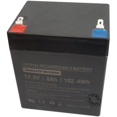 Batterie compatible LFP1208 (90x70x105mm) avec BMS 12.8V LifePO4 8Ah