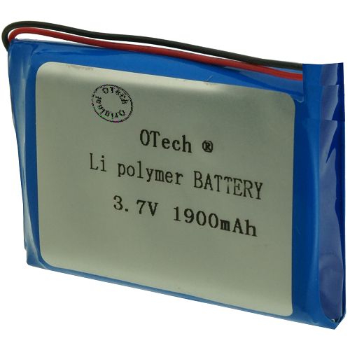 Pack accus avec protect PCM (10x34x52mm) sortie fil + connecteurs à sertir 3.7V Li-Po 1900mAh