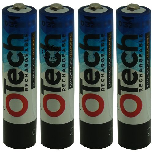 Pack accus AAA 4X 1.2V Ni-Mh 750mAh
