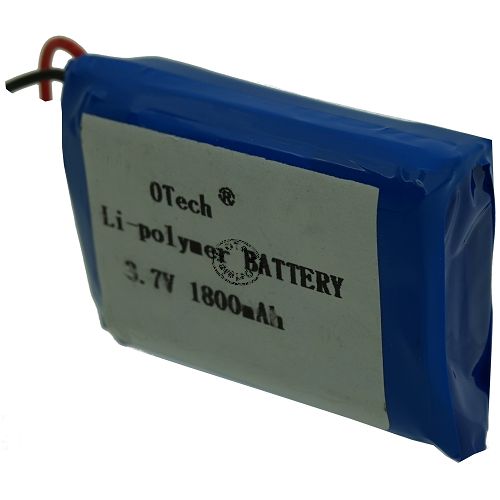Batterie 1ICP13/40/52 (mm: 12.55x39.99x51.47) sortie fil + connecteurs à sertir 3.7V Li-Po 1800mAh
