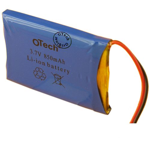 Pack accus LP503350 avec protect PCM (5x33x50mm) sortie fils 3.7V Li-Po 850mAh