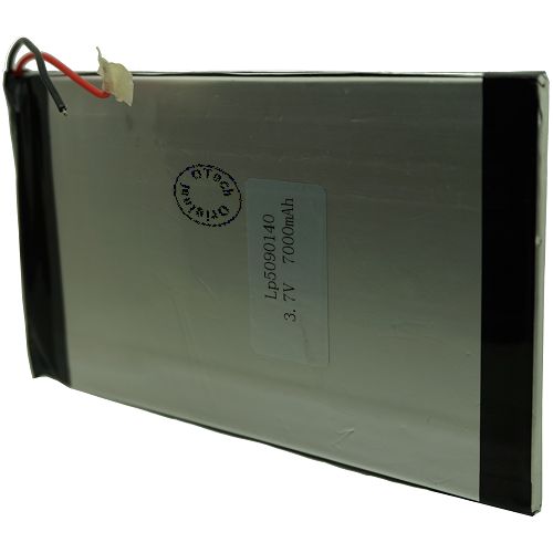Pack accus LP5090140 avec protect PCM (5x85x140mm) sortie fil + connecteurs à sertir 3.7V Li-Po 7000mAh