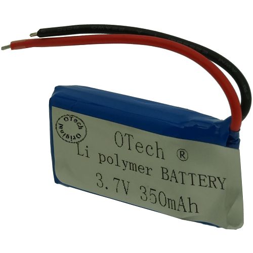 Pack accus 1ICP8 / 20 / 38 avec PCM (8x20x38mm) 25C 3.7V Li-Po 350mAh
