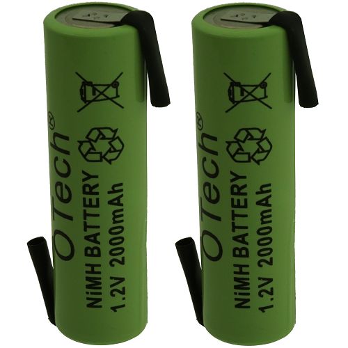 Pack accus Industriel AA X2 pattes a souder 1.2V Ni-Mh 2000mAh