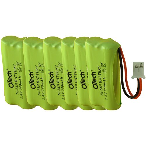 Pack accus AAA 6X 2.4V Ni-Mh 750mAh