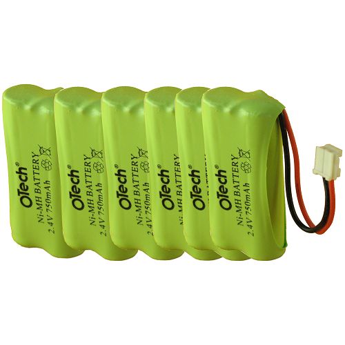 Pack accus AAA 6X 2.4V Ni-Mh 750mAh