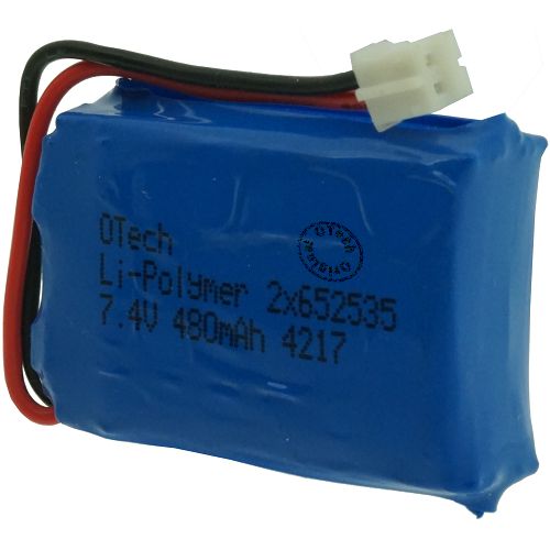 Pack accus (13x26x35mm) 7.4V Li-Po 480mAh