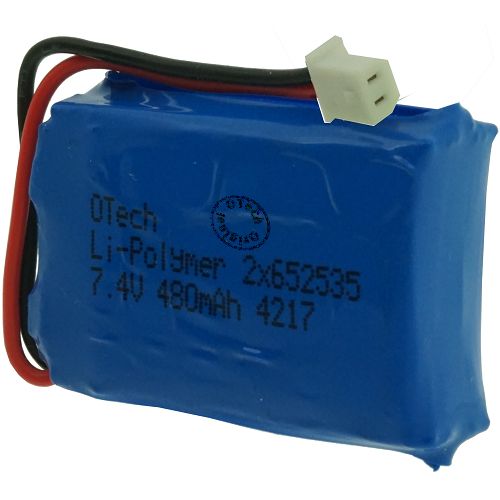 Pack accus (13x26x35mm) 7.4V Li-Po 480mAh