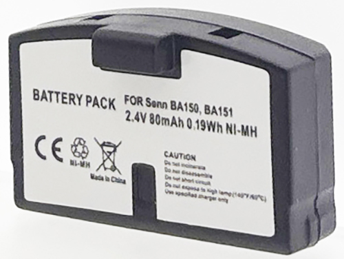 Pack accus SEN BA150 / 151 2.4V Ni-Mh 80mAh