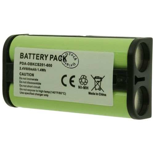 Pack accus PDA-DBKCS251-600/BP-HP550 2.4V Ni-Mh 600mAh
