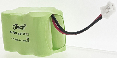 Pack accus 1/2 AAA 7.2V Ni-Mh 250mAh