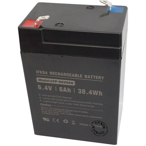 Batterie compatible LFP606 (70x45x105mm) avec BMS 6.4V LifePO4 6Ah