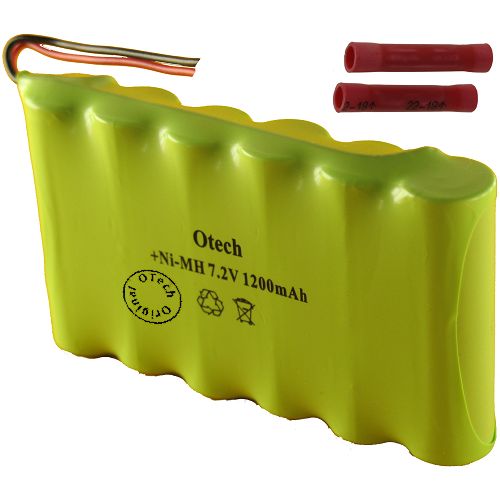 Pack accus AA sortie Fils + connecteurs à sertir 7.2V Ni-Mh 1700mAh