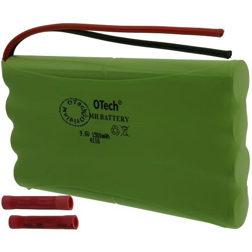 Pack accus AA sortie Fils + connecteurs à sertir 9.6V Ni-Mh 1500mAh