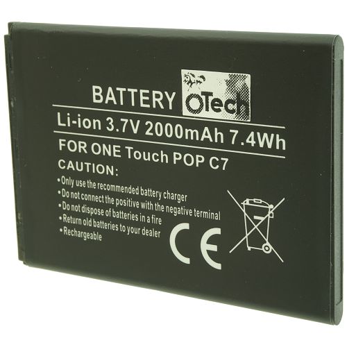 Batterie compatible Alcatel ONE Touch POP C7 / TLi020F1 3.7V Li-Ion 2000mAh