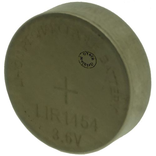 Bouton rechargeable (10x5.4mm) 3.6V Li-Ion 45mAh
