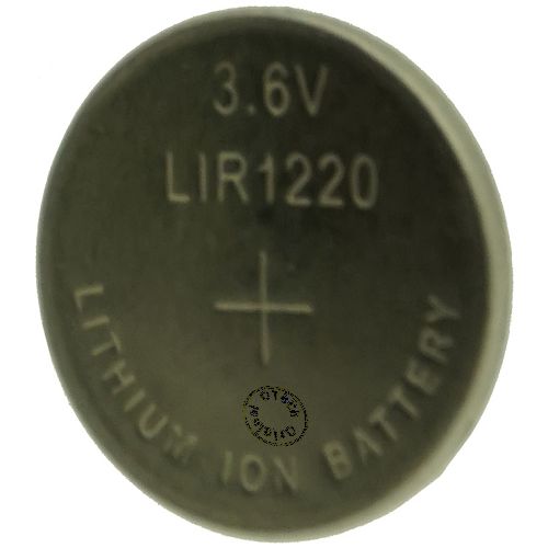 Bouton rechargeable (12x2mm) 3.6V Li-Ion 7mAh