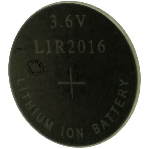 Bouton rechargeable (20x1.6mm) 3.6V Li-Ion 13mAh