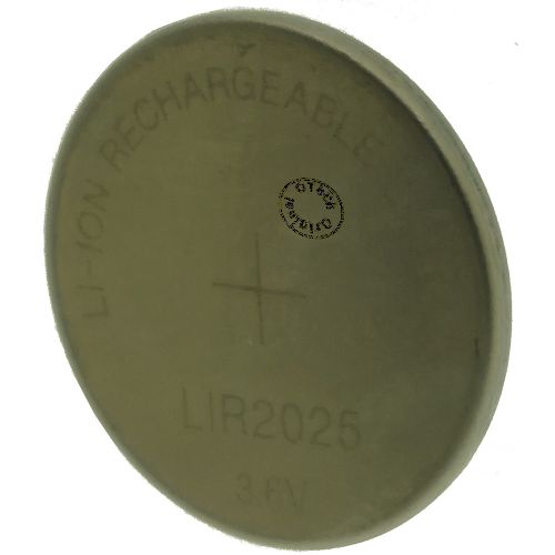 Bouton rechargeable (20x2.5mm) 3.6V Li-Ion 25mAh
