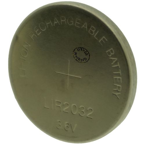 Bouton rechargeable (20x3.2mm) 3.6V Li-Ion 45mAh