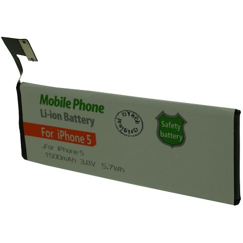 Batterie compatible iPh 5 (sans outils) 3.8V Li-Ion 1500mAh