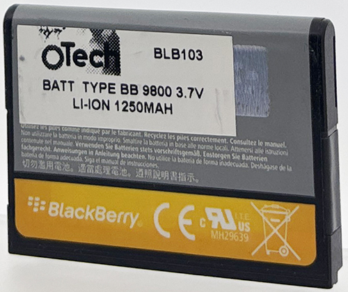 Batterie compatible BlackBerry 9800 3.7V Li-ion 1250mAh