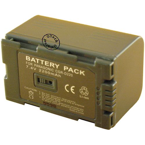 Batterie compatible Panasonic CGR-D220 / D16S 7.4V Li-Ion 2200mAh