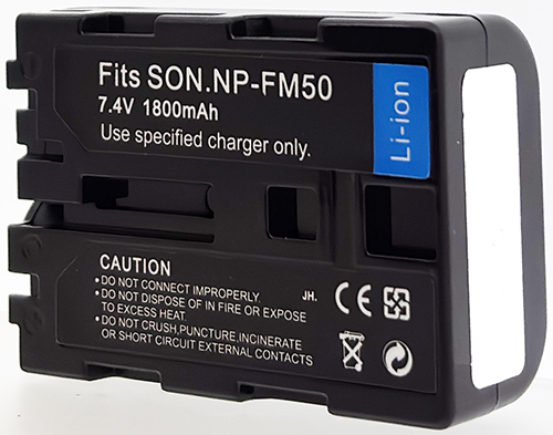 Batterie compatible NP-FM50 7.4V Li-Ion 1800mAh