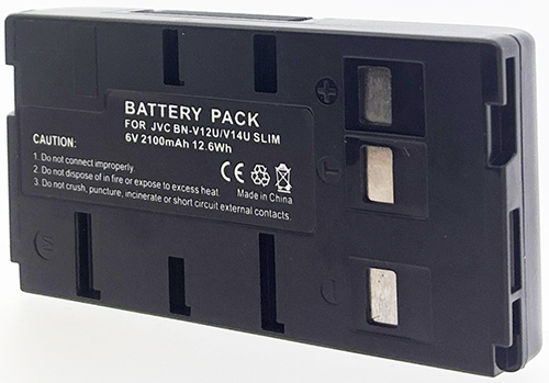 Batterie compatible JVC BN-V11U / V12U (3 contacts) Black 6V Ni-MH 2000mAh