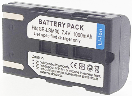 Batterie compatible SB-LSM80 7.4V Li-Ion 1000mAh