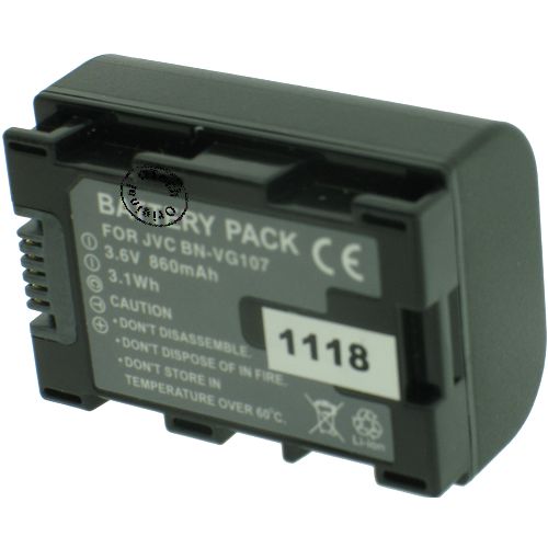 Batterie compatible JVC VG107 3.6V Li-Ion 860mAh