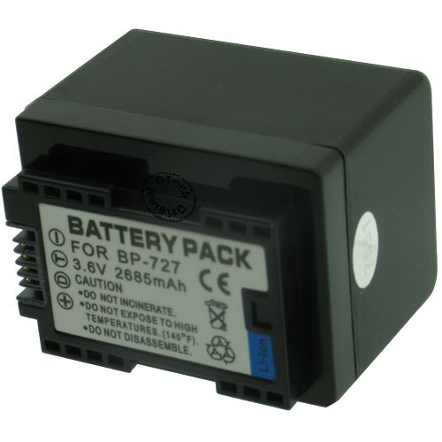 Batterie compatible Canon BP 727 3.6V Li-Ion 2400mAh
