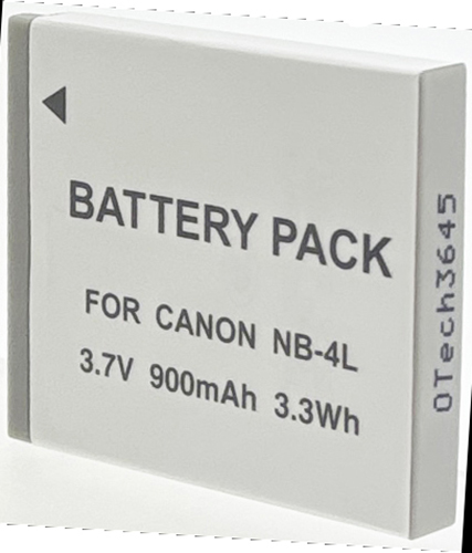 Batterie compatible Canon NB-4L 3.7V Li-Ion 900mAh