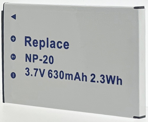 Batterie compatible Casio NP-20 3.7V Li-Ion 630mAh