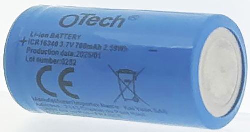 Batterie compatible ICR123A Rechargeable 3,7V Li-Ion 700mAh