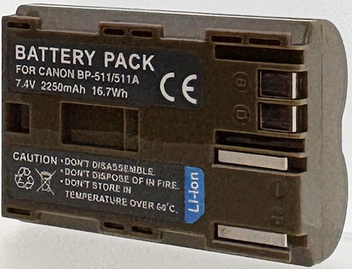 Batterie compatible BP-511 7.4V Li-Ion 2000mAh