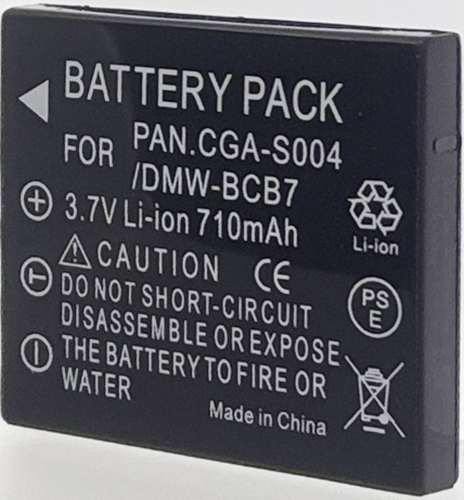 Batterie compatible Panasonic DMW-BCB7 / S004E 3.7V Li-Ion 710mAh