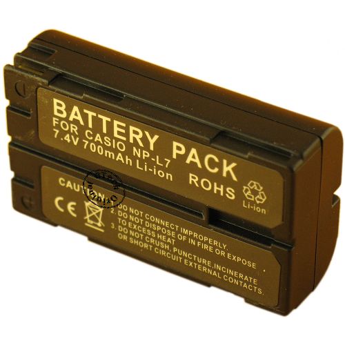 Batterie compatible Casio NP-L7 7.4V Li-Ion 700mAh