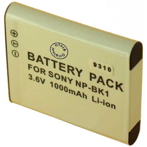 Batterie compatible Sony NP-BK1 3.7V Li-Ion 1000mAh