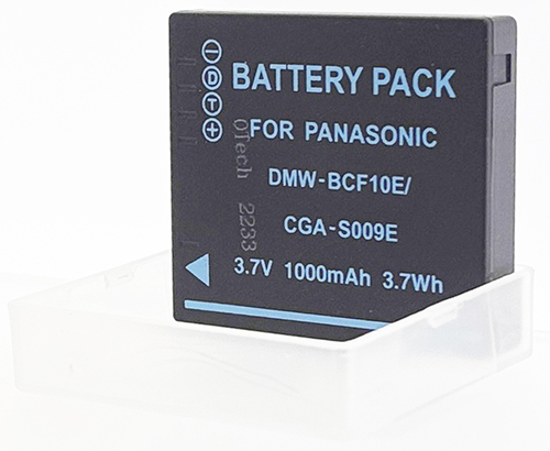 Batterie compatible Panasonic DMW-BCF10E / S009E 3.7V Li-Ion 1000mAh