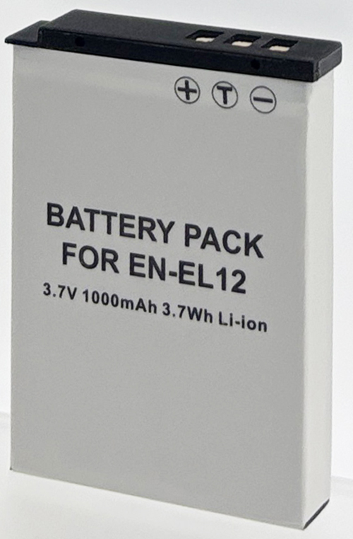 Batterie compatible Nikon EN-EL12 3.7V Li-Ion 1050mAh