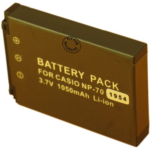 Batterie compatible Casio NP-70 3.7V Li-Ion 1050mAh