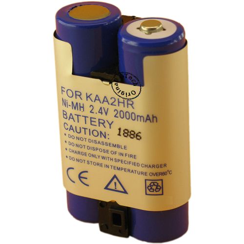 Batterie compatible Kodak KAA2HR 2.4V Ni-Mh 2000mAh