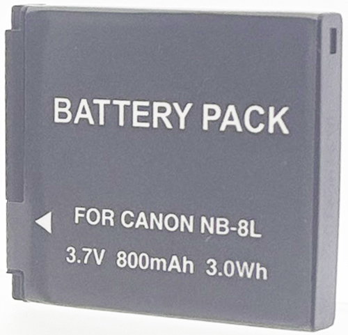 Batterie compatible Canon NB-8L 3.7V Li-Ion 800mAh