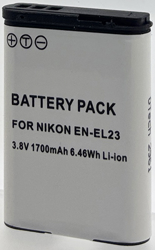 Batterie compatible Nikon EN-EL23 3.8V Li-Ion 1600mAh