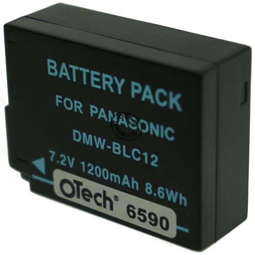 Batterie compatible Panasonic DMW-BLC12 7.2V Li-Ion 1200mAh