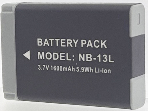 Batterie compatible Canon NB-13L 3.7V Li-Ion 1600mAh