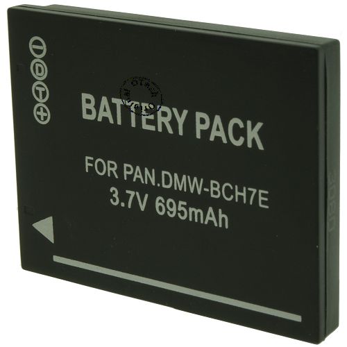 Batterie compatible Panasonic DMW-BCH7E 3.7V Li-Ion 695mAh