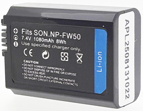 Batterie compatible Sony NP-FW50 7.4V Li-Ion 1080mAh