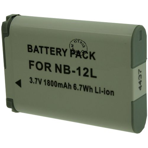 Batterie compatible Canon NB-12L 3.7V Li-Ion 1800mAh